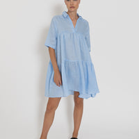 'Aperitivo Mini Dress'- Amalfi Blue