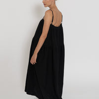 'Ischia Dress' - Black Tatami