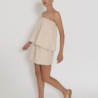'Vacanza Strapless Top' - Earth Tebal
