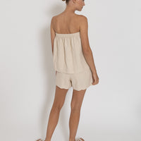 'Vacanza Strapless Top' - Earth Tebal