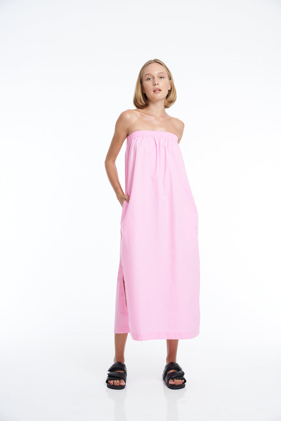 'Vacanza Strapless Dress' - Rossetta