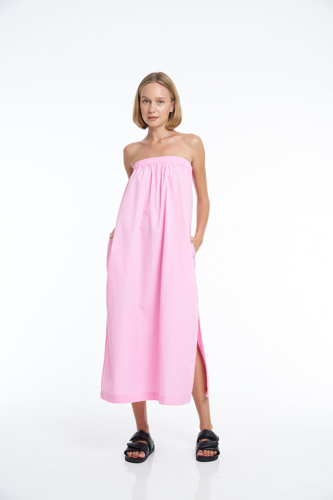 'Vacanza Strapless Dress' - Rossetta