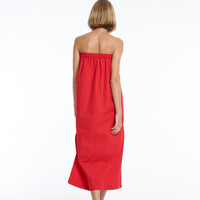 'Vacanza Strapless Dress' - Chilli