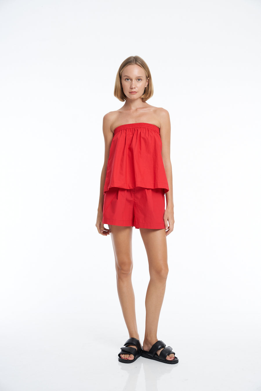 'Vacanza Strapless Top' - Chilli