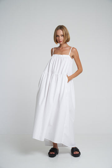 'Ischia Dress' - White