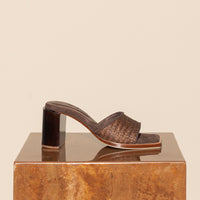 'Bellagio Sandal' - Chocolate Woven